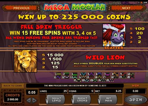 spill mega moolah